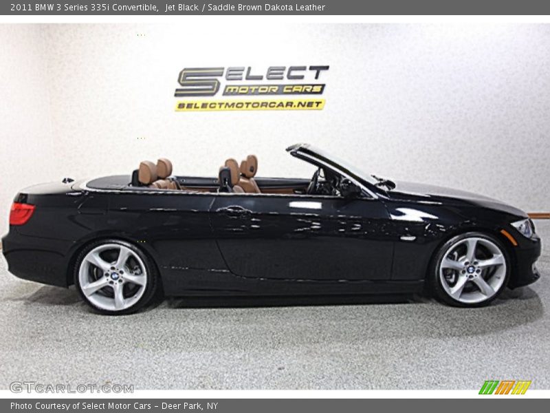 Jet Black / Saddle Brown Dakota Leather 2011 BMW 3 Series 335i Convertible