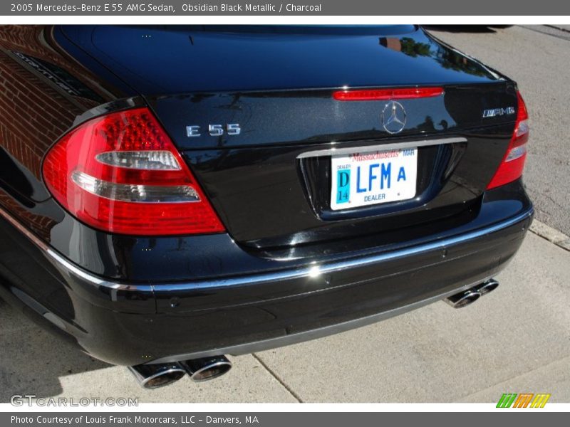 Obsidian Black Metallic / Charcoal 2005 Mercedes-Benz E 55 AMG Sedan
