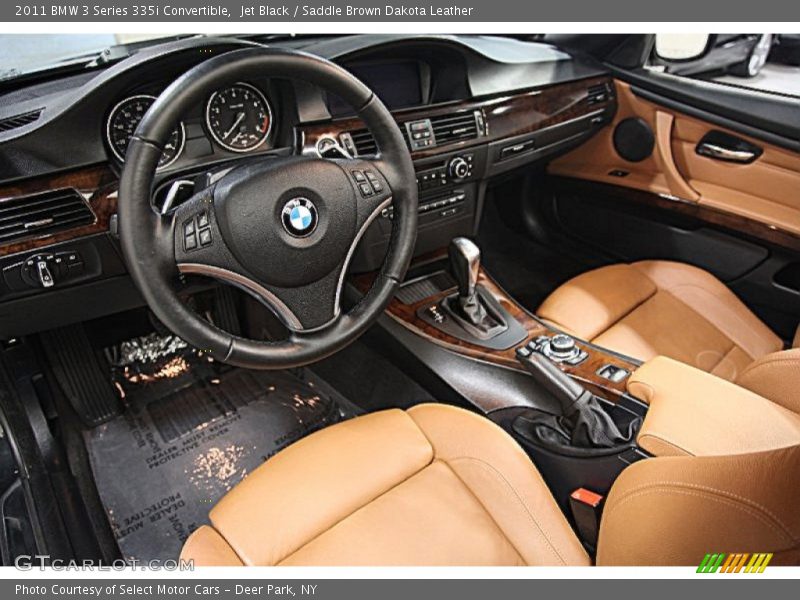 Jet Black / Saddle Brown Dakota Leather 2011 BMW 3 Series 335i Convertible