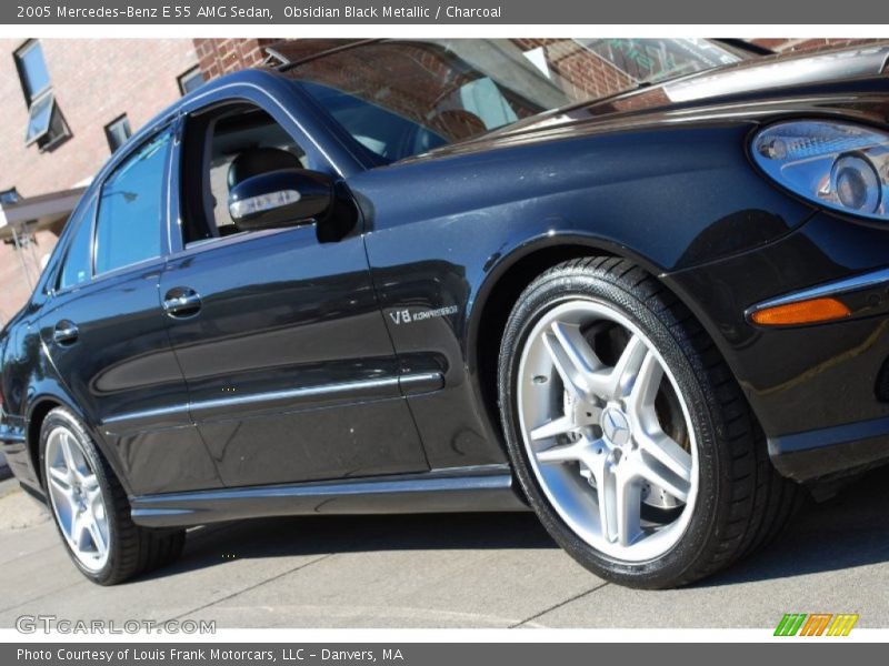 Obsidian Black Metallic / Charcoal 2005 Mercedes-Benz E 55 AMG Sedan