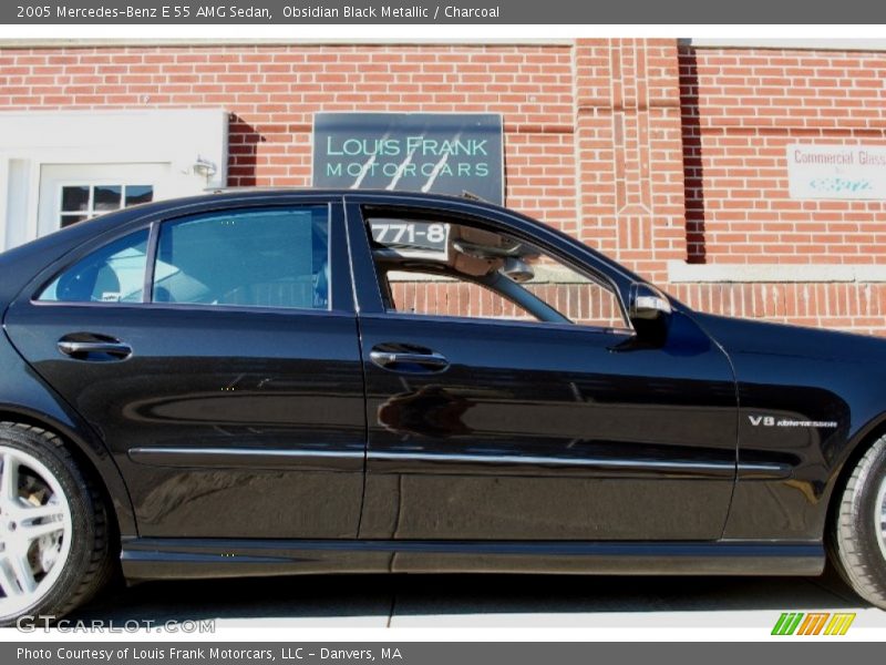 Obsidian Black Metallic / Charcoal 2005 Mercedes-Benz E 55 AMG Sedan