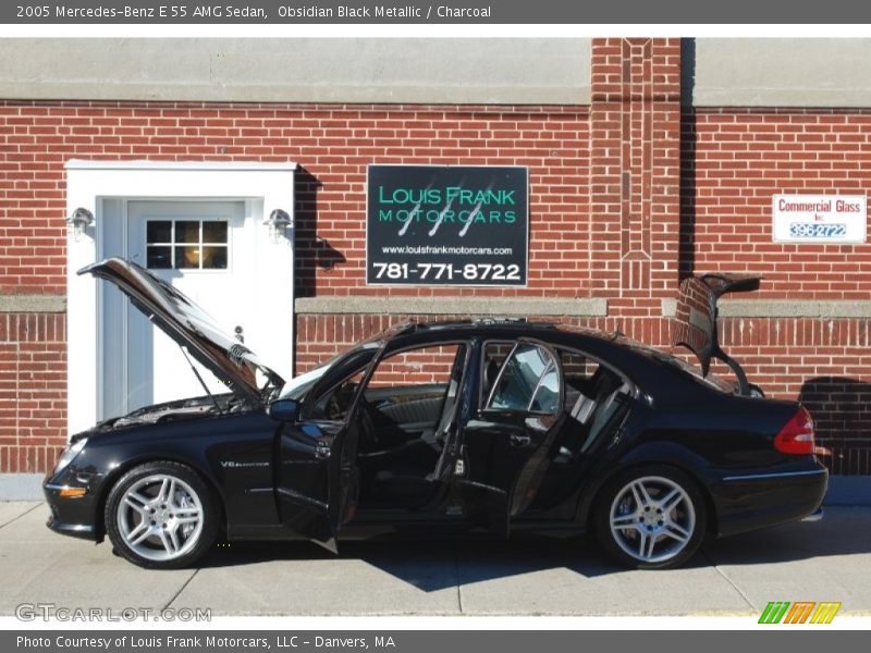Obsidian Black Metallic / Charcoal 2005 Mercedes-Benz E 55 AMG Sedan