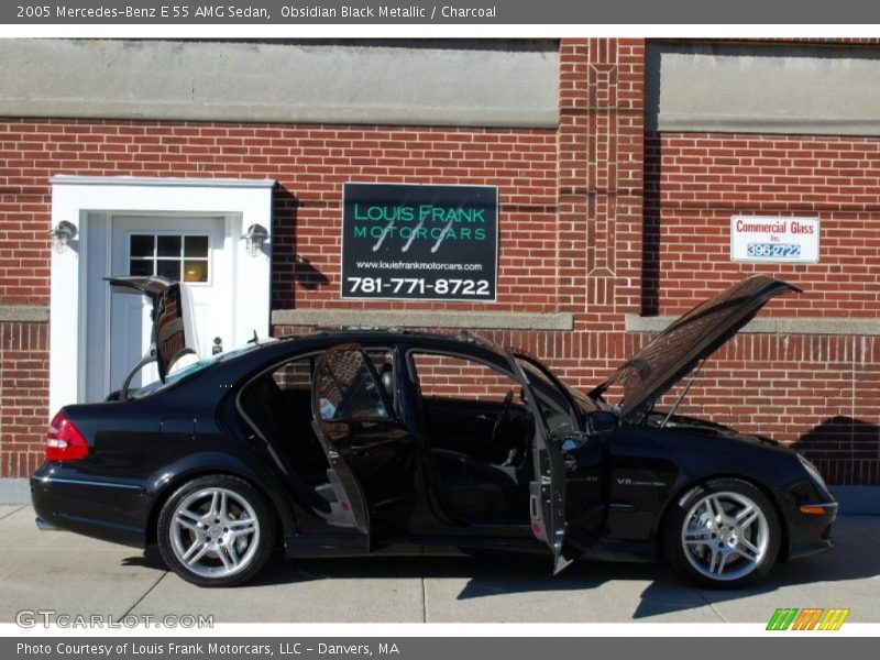 Obsidian Black Metallic / Charcoal 2005 Mercedes-Benz E 55 AMG Sedan