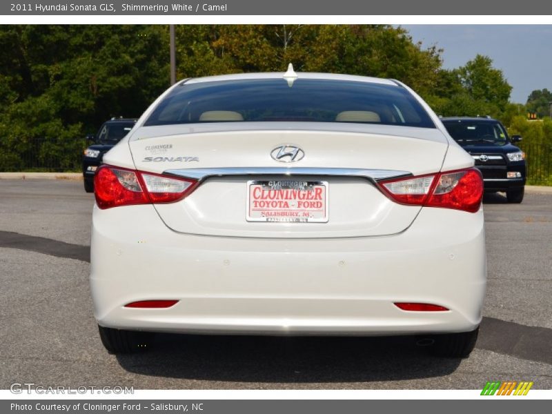 Shimmering White / Camel 2011 Hyundai Sonata GLS