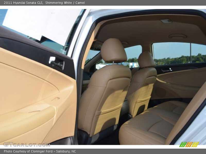 Shimmering White / Camel 2011 Hyundai Sonata GLS