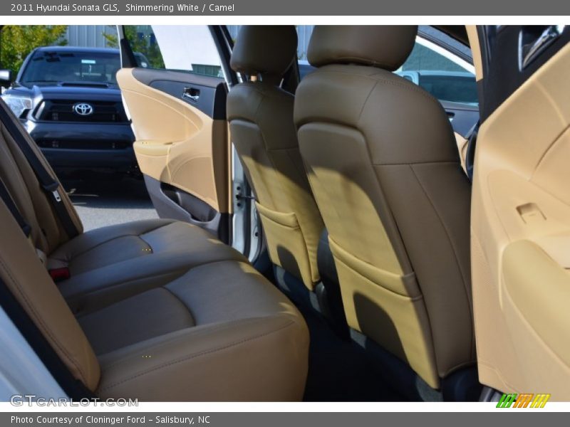 Shimmering White / Camel 2011 Hyundai Sonata GLS