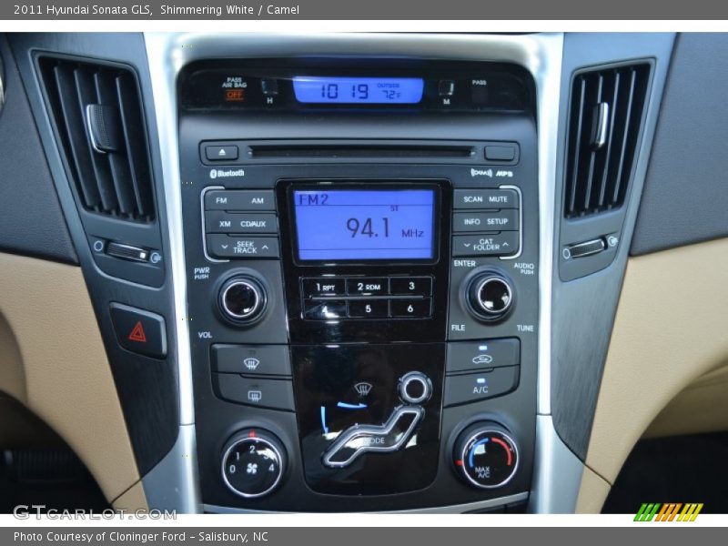 Shimmering White / Camel 2011 Hyundai Sonata GLS