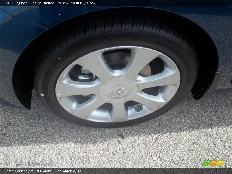 Windy Sea Blue / Gray 2013 Hyundai Elantra Limited