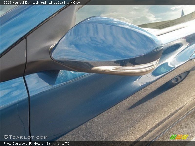 Windy Sea Blue / Gray 2013 Hyundai Elantra Limited