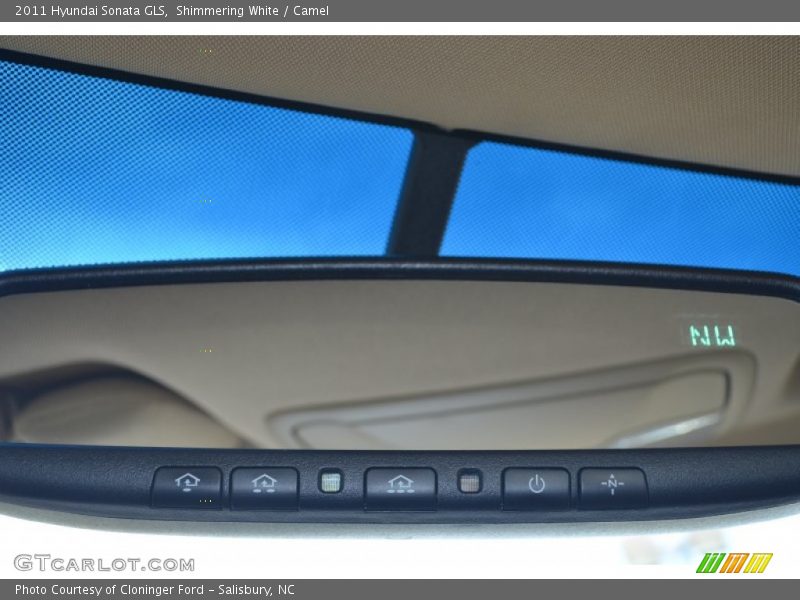 Shimmering White / Camel 2011 Hyundai Sonata GLS