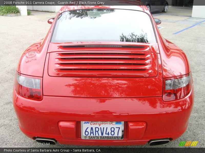Guards Red / Black/Stone Grey 2008 Porsche 911 Carrera Coupe