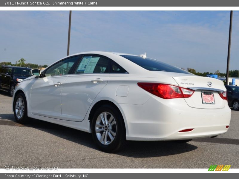 Shimmering White / Camel 2011 Hyundai Sonata GLS