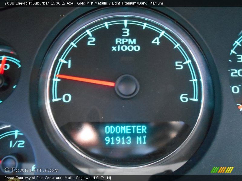 Gold Mist Metallic / Light Titanium/Dark Titanium 2008 Chevrolet Suburban 1500 LS 4x4