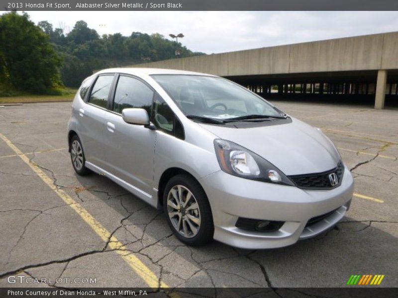 Alabaster Silver Metallic / Sport Black 2013 Honda Fit Sport