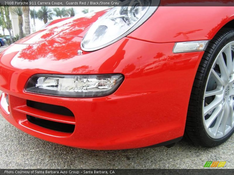 Guards Red / Black/Stone Grey 2008 Porsche 911 Carrera Coupe