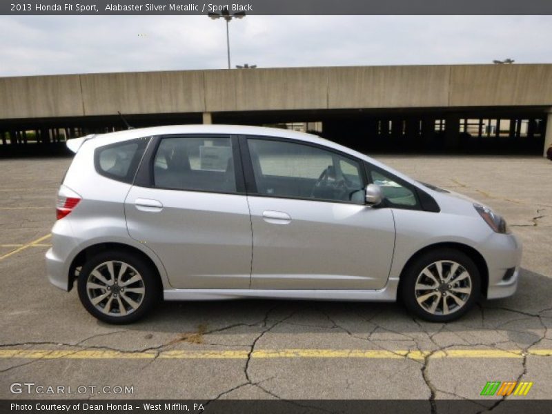 Alabaster Silver Metallic / Sport Black 2013 Honda Fit Sport