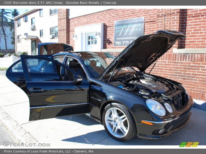 Obsidian Black Metallic / Charcoal 2005 Mercedes-Benz E 55 AMG Sedan