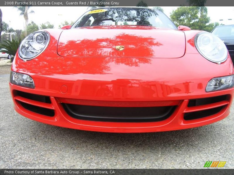 Guards Red / Black/Stone Grey 2008 Porsche 911 Carrera Coupe