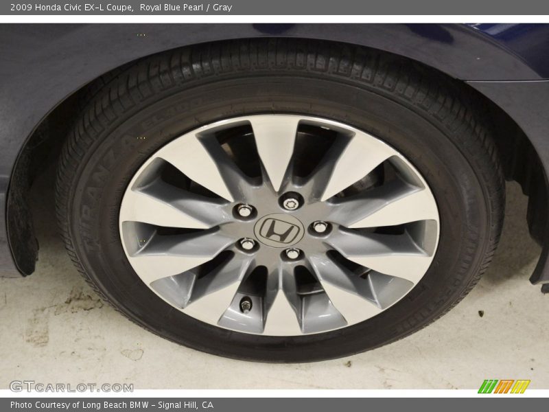 Royal Blue Pearl / Gray 2009 Honda Civic EX-L Coupe