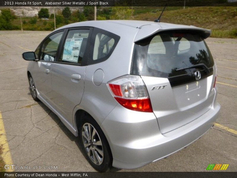 Alabaster Silver Metallic / Sport Black 2013 Honda Fit Sport