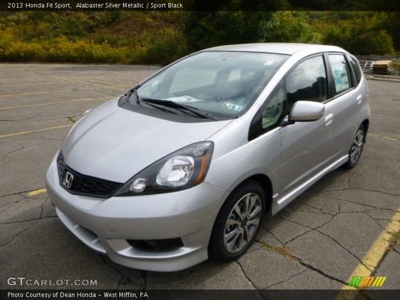 Alabaster Silver Metallic / Sport Black 2013 Honda Fit Sport