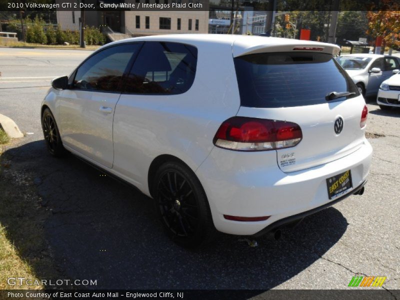 Candy White / Interlagos Plaid Cloth 2010 Volkswagen GTI 2 Door