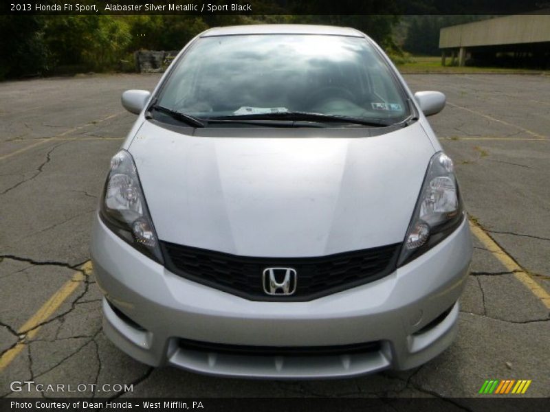 Alabaster Silver Metallic / Sport Black 2013 Honda Fit Sport