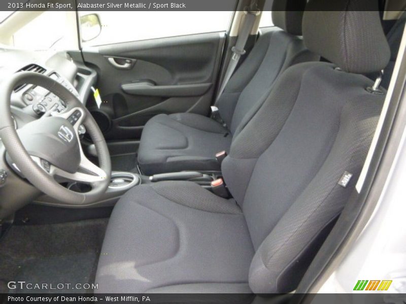 Alabaster Silver Metallic / Sport Black 2013 Honda Fit Sport