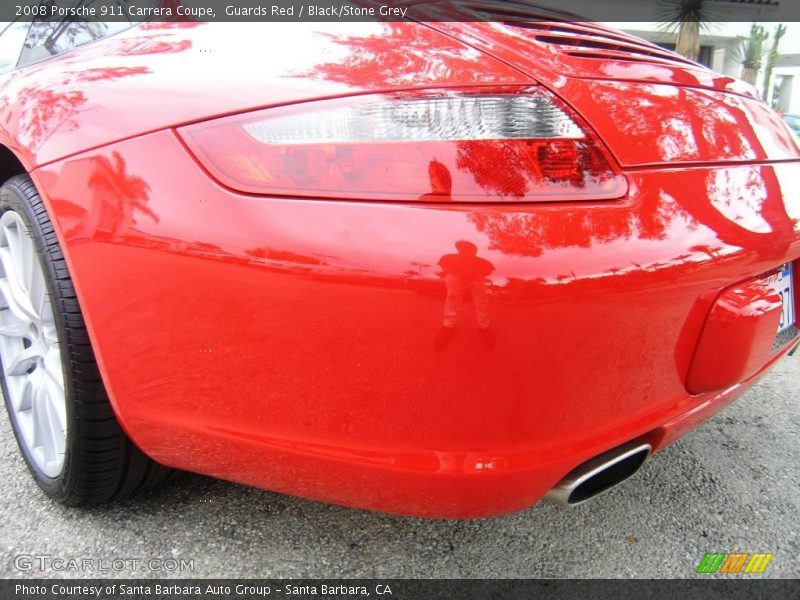 Guards Red / Black/Stone Grey 2008 Porsche 911 Carrera Coupe