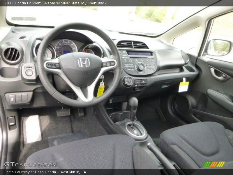 Alabaster Silver Metallic / Sport Black 2013 Honda Fit Sport