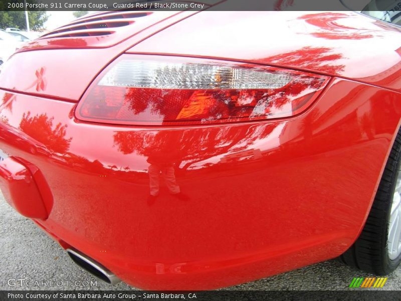 Guards Red / Black/Stone Grey 2008 Porsche 911 Carrera Coupe