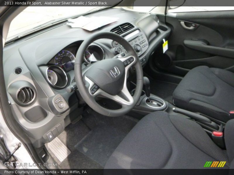 Alabaster Silver Metallic / Sport Black 2013 Honda Fit Sport