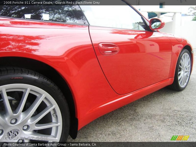 Guards Red / Black/Stone Grey 2008 Porsche 911 Carrera Coupe