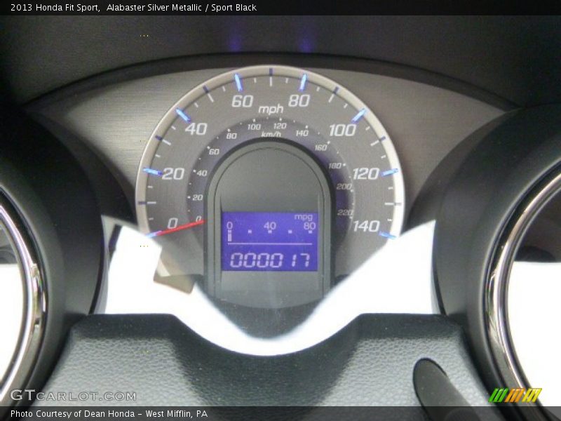 Alabaster Silver Metallic / Sport Black 2013 Honda Fit Sport