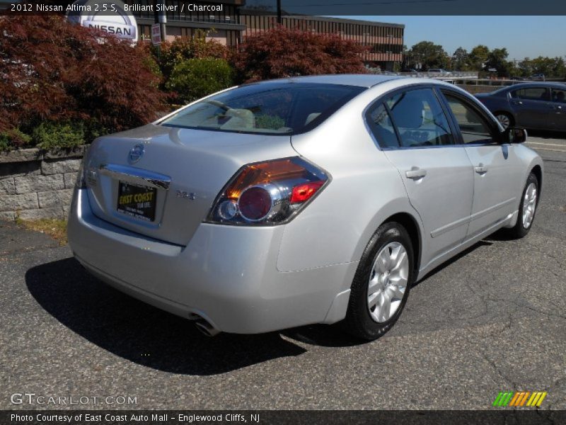 Brilliant Silver / Charcoal 2012 Nissan Altima 2.5 S