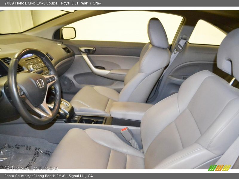 Royal Blue Pearl / Gray 2009 Honda Civic EX-L Coupe