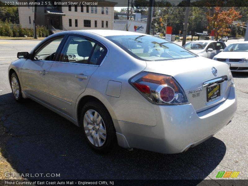 Brilliant Silver / Charcoal 2012 Nissan Altima 2.5 S