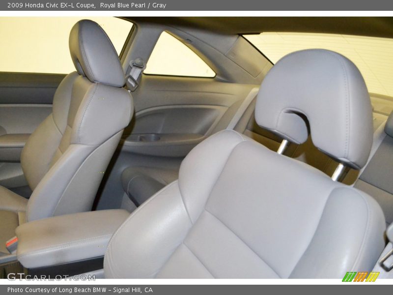 Royal Blue Pearl / Gray 2009 Honda Civic EX-L Coupe