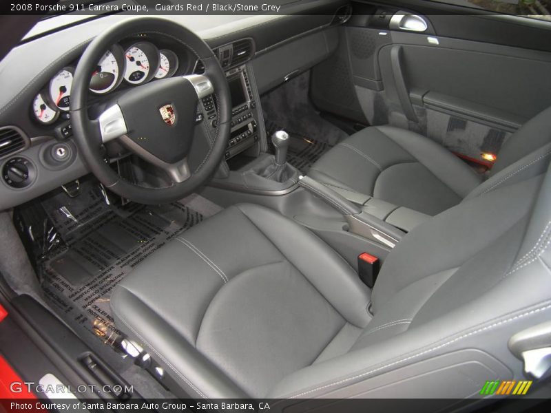  2008 911 Carrera Coupe Black/Stone Grey Interior