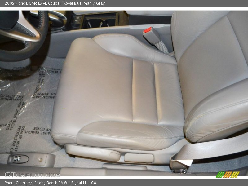 Royal Blue Pearl / Gray 2009 Honda Civic EX-L Coupe