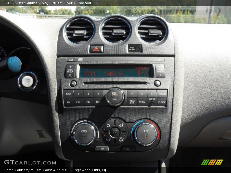 Brilliant Silver / Charcoal 2012 Nissan Altima 2.5 S
