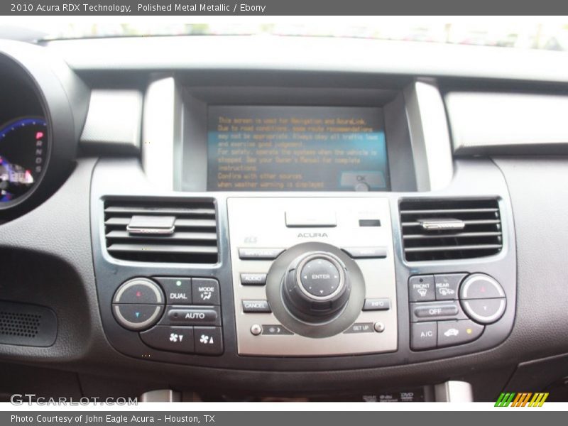 Polished Metal Metallic / Ebony 2010 Acura RDX Technology