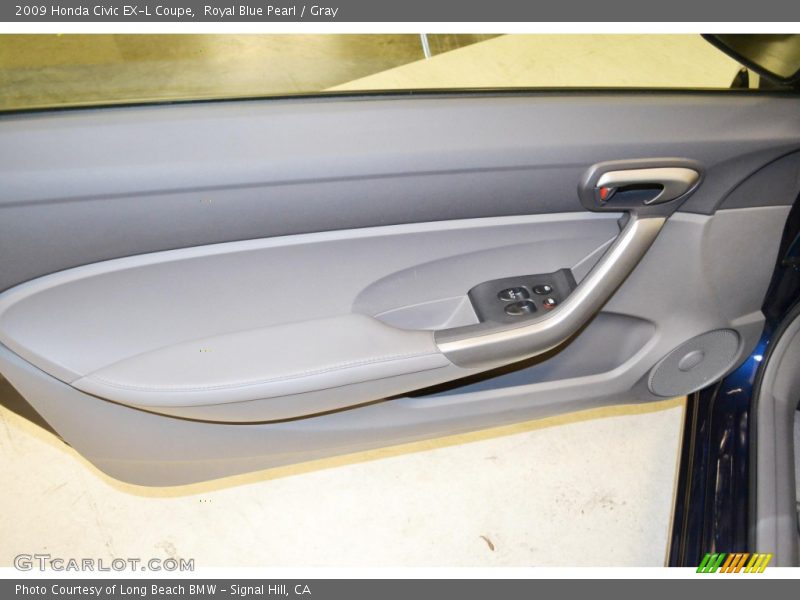 Royal Blue Pearl / Gray 2009 Honda Civic EX-L Coupe