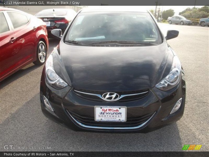 Midnight Black / Gray 2013 Hyundai Elantra GLS