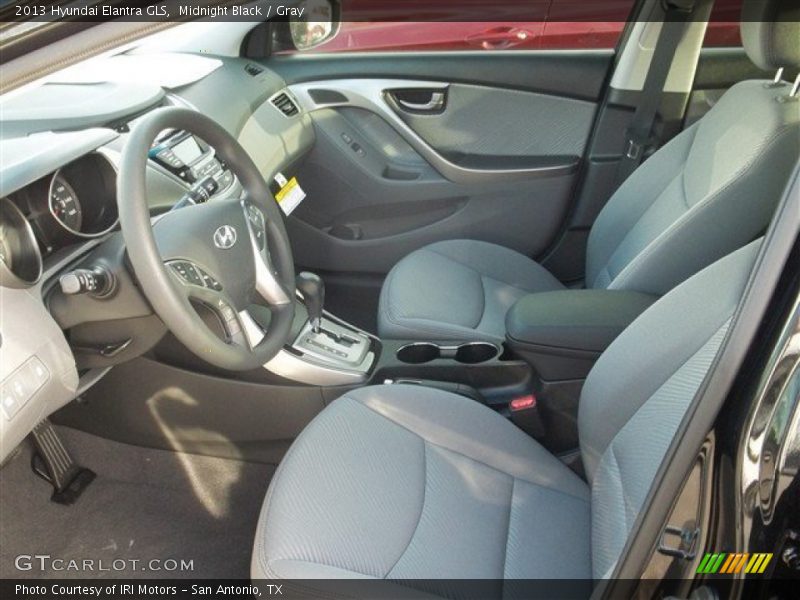 Midnight Black / Gray 2013 Hyundai Elantra GLS