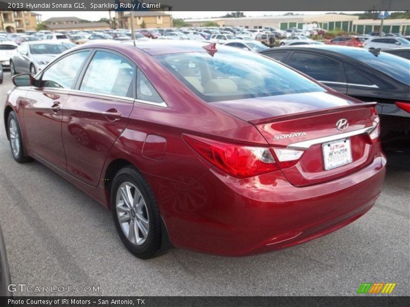 Sparkling Ruby / Camel 2013 Hyundai Sonata GLS
