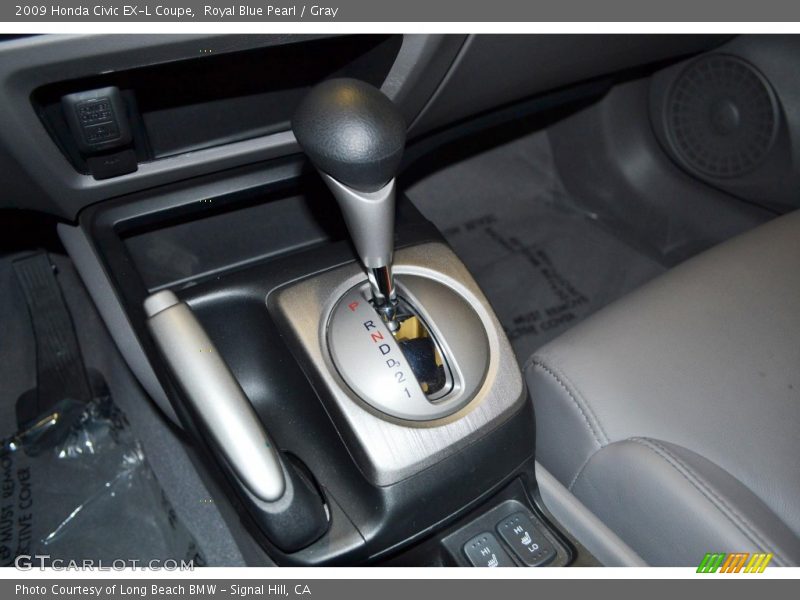 Royal Blue Pearl / Gray 2009 Honda Civic EX-L Coupe