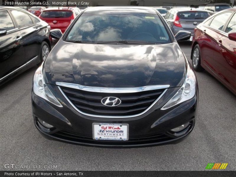 Midnight Black / Gray 2013 Hyundai Sonata GLS