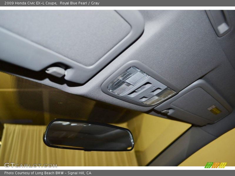 Royal Blue Pearl / Gray 2009 Honda Civic EX-L Coupe