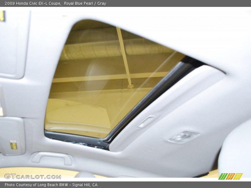 Royal Blue Pearl / Gray 2009 Honda Civic EX-L Coupe